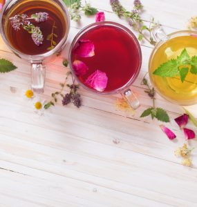 A range of herbal teas