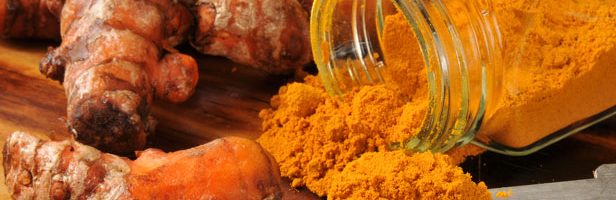 Turmeric root and powder