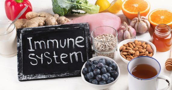 A range of immune-boosting foods