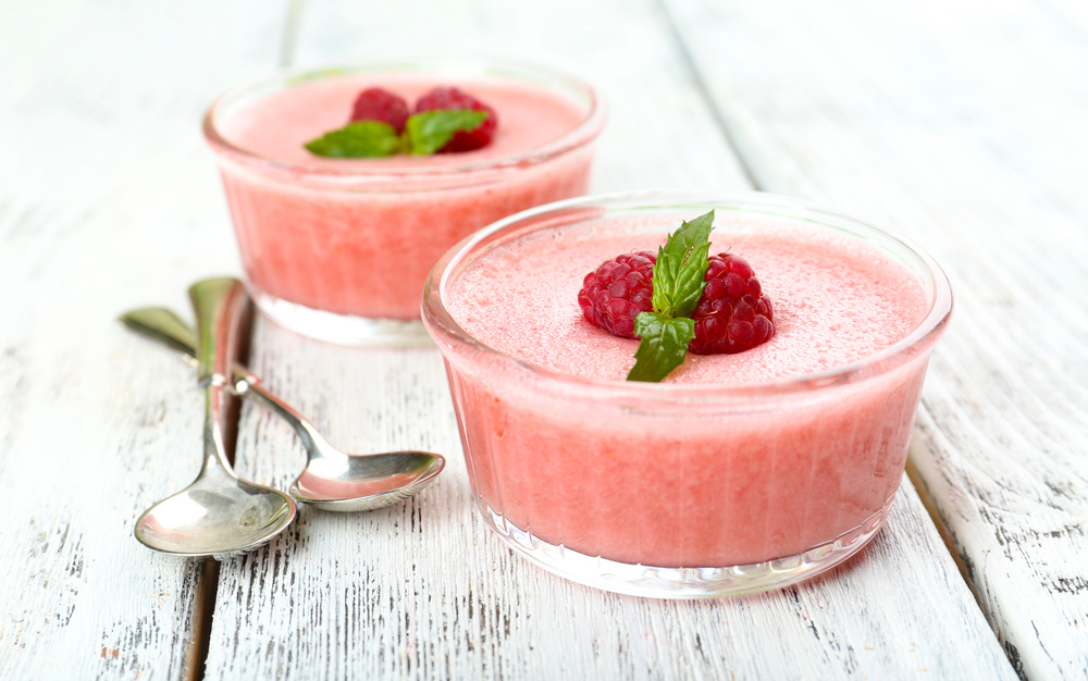 Raspberry frozen desserts
